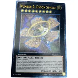 Yugioh Number 9: Dyson Sphere ABYR-EN044 Ultimate Rare 1st Ed Poor - Image 1