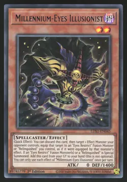 Millennium-Eyes Illusionist - LDS1-EN045 - PURPLE Ultra Rare 1st Edition Yugioh - Image 1