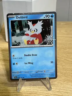 Delibird 046/193 Pokemon TCG Holiday Calendar 2025 Festive Stamp Promo Card - Image 1