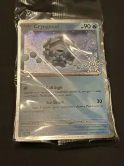 Cryogonal 047/191 - Pokemon TCG Holiday Calendar 2025 Festive Stamp Promo Card - Image 1