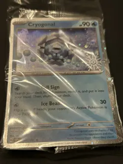 Cryogonal 047/191 - Pokemon TCG Holiday Calendar 2025 Festive Stamp Promo Card - Image 2