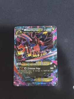 Pokemon TCG XY Black Star Promo Mega M Garchomp EX Promo Card - LP - Image 1