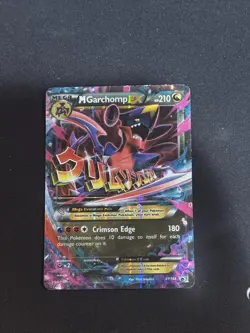 Pokemon TCG XY Black Star Promo Mega M Garchomp EX Promo Card - LP - Image 2