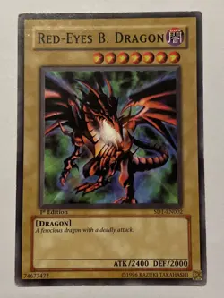 Red-Eyes B. Dragon (SD1-EN002) 1st Edition - Yu-Gi-Oh! Card - Image 1