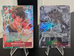 One Piece Monkey D. Luffy Card Game OP12-015 SR Alt Art NM & Free Kuzan Parallel - Image 1