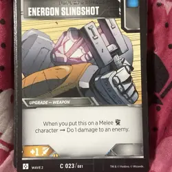 Transformers TCG Wave 2 Rise of The Combiners- Card: ENERGON SLINGSHOT - Image 1