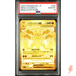 PSA 10 Mega Lucario ex MUR 092/063 MEGA - Pokemon Card Japanese Mega Brave 2025 - Image 1
