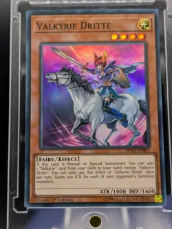 Valkyrie Dritte Super Rare SHVA-EN001 LP/NM Yugioh Card - Image 1