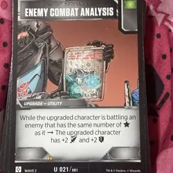 Transformers TCG Wave 2 Rise of The Combiners- Card: ENEMY COMBAT ANALYSIS - Image 1