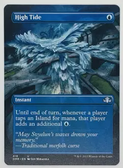 MTG High Tide (Borderless) Dominaria Remastered Regular - Image 1
