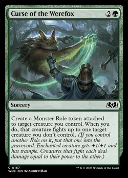Curse of the Werefox - Wilds of Eldraine WOE - MTG - NM Magic - 167 C - Image 1