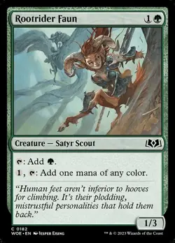 Rootrider Faun - Wilds of Eldraine WOE - MTG - NM Magic - 182 C - Image 1