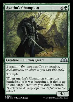 Agatha's Champion - Wilds of Eldraine WOE - MTG - NM Magic - 160 U - Image 1