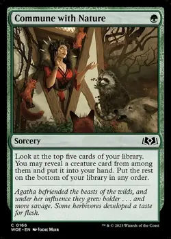 Commune with Nature - Wilds of Eldraine WOE - MTG - NM Magic - 166 C - Image 1