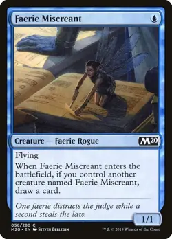 4x Faerie Miscreant - Pauper Staple - Mono‑Blue Faeries MTG Playset LP - Image 1