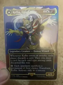 1x MTG Final Fantasy FIN - Kefka, Court Mage - Borderless - Foil - NM/M - Image 1