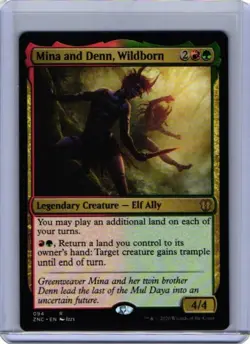 MTG Zendikar Rising Commander, Mina and Denn, Wildborn - Image 1