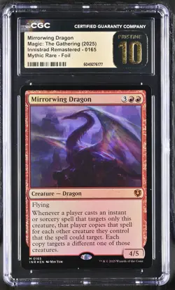 MIRRORWING DRAGON Innistrad Remastered Foil Mythic CGC Pristine 10 MTG - Image 1
