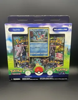 2022 Pokemon Go Tcg Squirtle Pin Collection. New Factory Sealed: Squirtle Squad! - Image 1