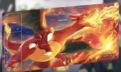 Pokemon 2022 Charizard Premium Playmat Exclusive with Playmat Bag Brand New - Image 2