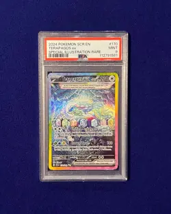 PSA 9 Terapagos ex #170 Stellar Crown 2024 Pokemon MINT - Image 1