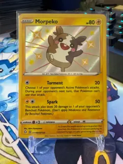 Pokemon TCG English Morpeko SV044/SV122 Shining Fates: Shiny Vault Holo NM - Image 1