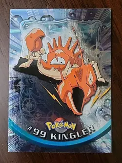 NM! #99 Kingler Silverfoil TOPPS Series 2 Blue Logo Pokemon TCG - Image 1