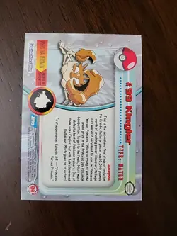 NM! #99 Kingler Silverfoil TOPPS Series 2 Blue Logo Pokemon TCG - Image 2