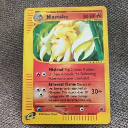 Ninetales Rare 57/165 Pokemon Expedition Card Rare Near Mint NM - Image 1