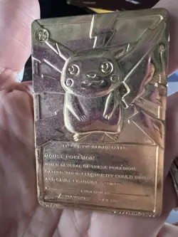 Pokemon Vintage 1999 23K Gold Plated Card Burger King Limited Edition Pikachu - Image 1