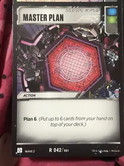 Transformers TCG Wave 2 Rise of The Combiners- Card: MASTER PLAN - Image 1