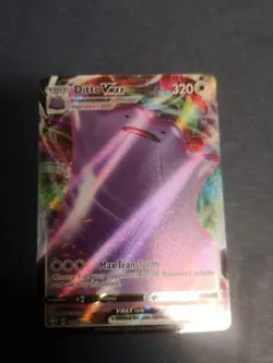 Ditto VMAX 051/072 Shining Fates Ultra Rare Full Art Holo Pokemon Card Ink Error - Image 1