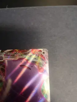 Ditto VMAX 051/072 Shining Fates Ultra Rare Full Art Holo Pokemon Card Ink Error - Image 4
