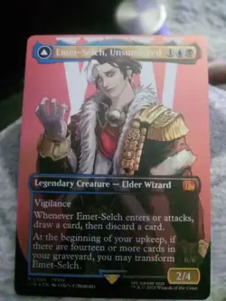 Magic: The Gathering Final Fantasy FFXIV Emet-Selch Unsundered Foil Mythic Card - Image 1