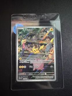 NM English Pikachu - 173/165 - SV: Scarlet & Violet 151 POKEMON TCG CARD - Image 1