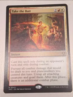 Take the Bait Commander: Murders at Karlov Manor MTG Regular Card NM Condition - Image 1