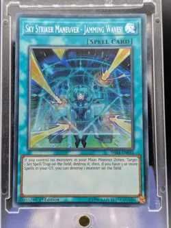 Sky Striker Maneuver - Jamming Wave Secret Rare DASA-EN032 LP/NM Yugioh Card - Image 1