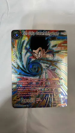 DBS Son Goku, Overwhelming Power BT21-008 SPR Wild Resurgence Foil Card - Image 1