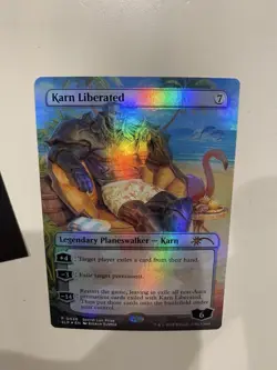 Mtg Karn Liberated Foil Version Pt Promo - Image 1