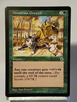 MTG Monstrous Growth (2) Portal Regular Common Magic - Image 1