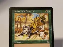 MTG Monstrous Growth (2) Portal Regular Common Magic - Image 2