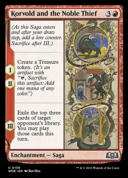 Korvold and the Noble Thief - Wilds of Eldraine WOE - MTG - NM Magic - 139 U - Image 1