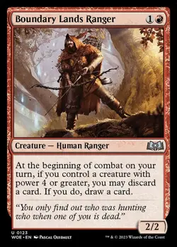 Boundary Lands Ranger - Wilds of Eldraine WOE - MTG - NM Magic - 123 U - Image 1
