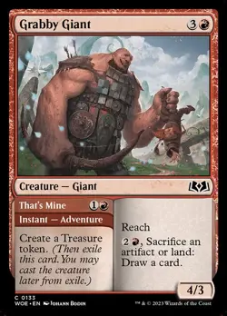 Grabby Giant - Wilds of Eldraine WOE - MTG - NM Magic - 133 C - Image 1