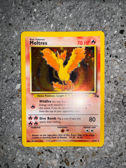 Pokemon TCG Cards Moltres 12/62 Fossil Holo Rare EXC-NM - Image 4
