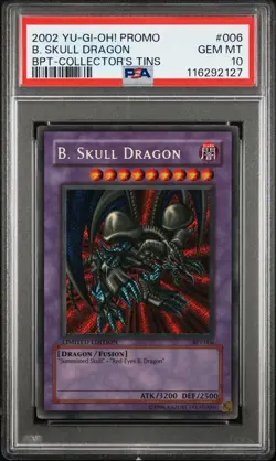 YUGIOH PSA 10 2002 B. Skull Dragon BPT-006 Secret Rare Promo - Image 1