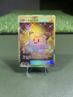 Pokemon TCG Lille’s Poke Doll 267/236 Secret Rare Trainer Card Cosmic Eclipse LP - Image 1