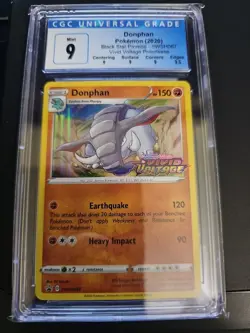 Donphan SWSH067 Vivid Voltage Prerelease Stamped Holo Pokemon Card - Image 1