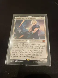 Magic the Gathering Final Fantasy Cloud Midgar Mercenary Card M0010-REGULAR - Image 1