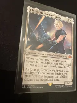Magic the Gathering Final Fantasy Cloud Midgar Mercenary Card M0010-REGULAR - Image 3